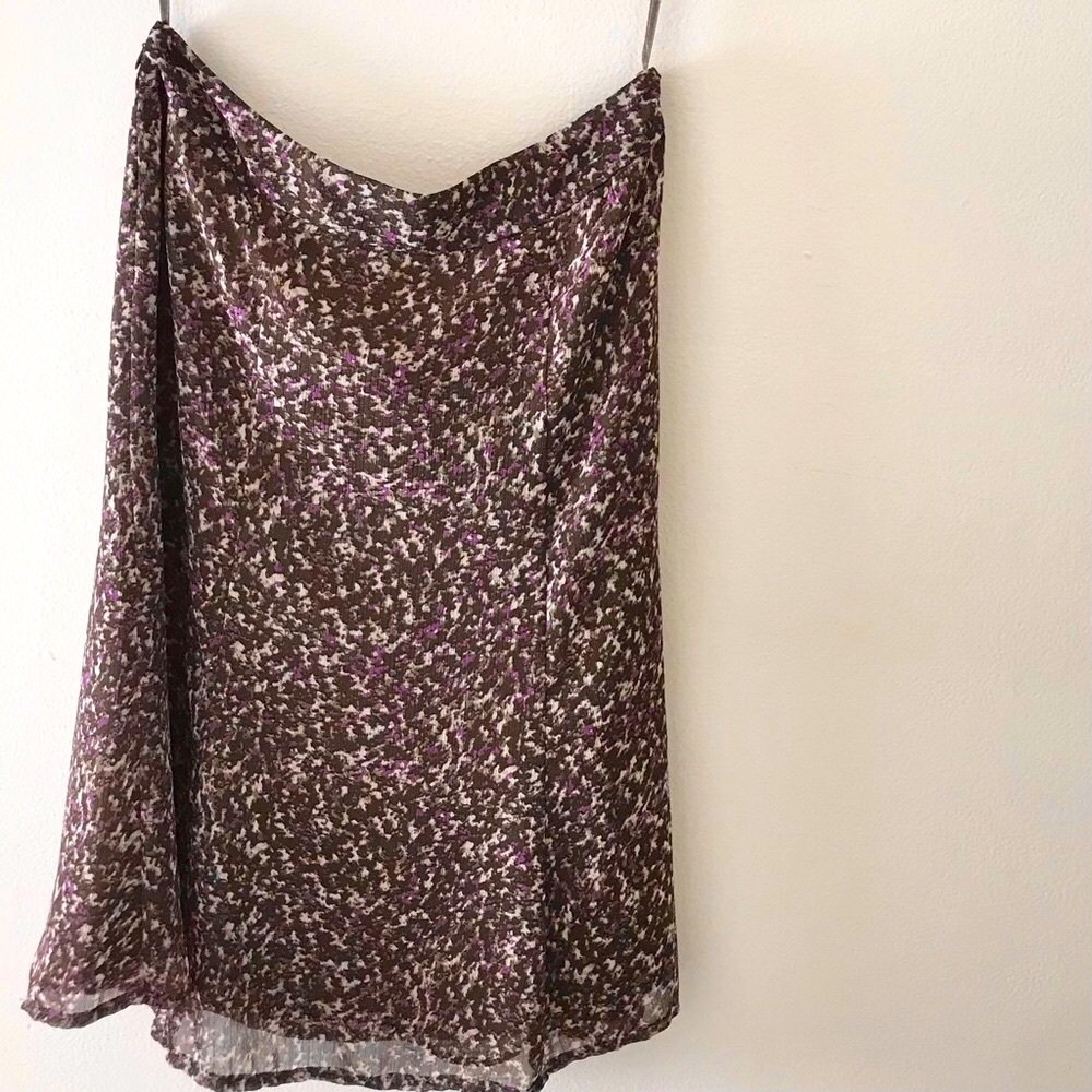 Jones Wear Petite Black Grey Purple Skirt 8P
